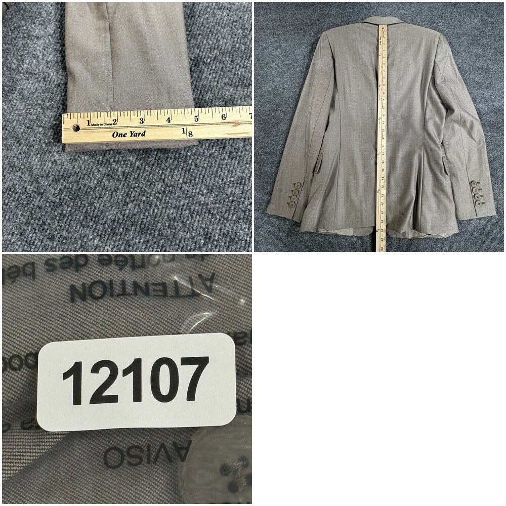 Stella McCartney Blazer Womens 42 Brown Wool One Button Jacket Tailored Career - Picture 16 of 16